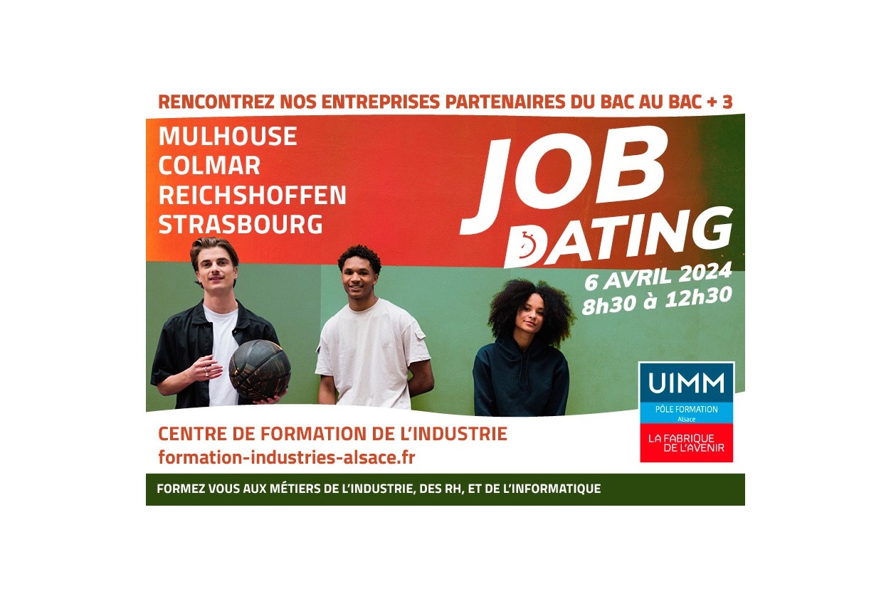 Job Dating au centre de formation de l’industrie le 6 avril 2024